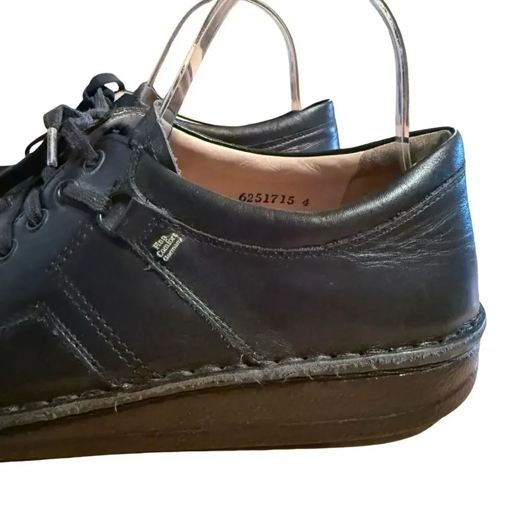 Finn Comfort Vaasa Oxford Shoes Black Lace Up Comfort Mens Casual 44 11 / 11.5